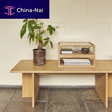 Contemporary display case Viewcountertopglassoak