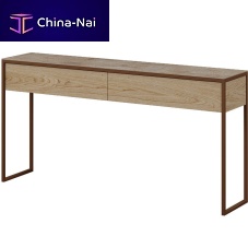 Contemporary sideboard table TERRAwoodenmetal baserectangular