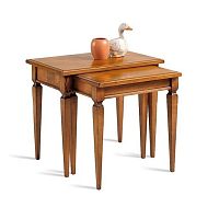 Directoire style nesting tables 3373 Villa Borghesewood veneerlindenbeech base