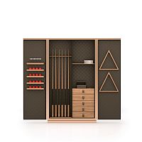 Contemporary wardrobe Unuswoodenwith swing doorswith drawer