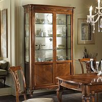 Traditional display case G 202glasswalnutcustom