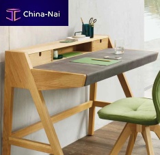 Free-standing desk contemporaryleatherstraight