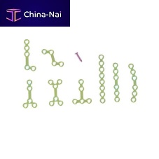 Maxillofacial compression plate metallic