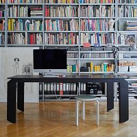 Contemporary table NOVAKHPLpowder-coated steel baserectangular