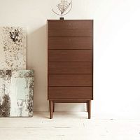 Contemporary chiffonier WING LUXoakwalnutbrown