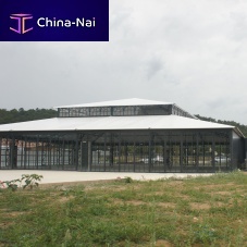 Self-supporting conservatory DOUBLE TOITgalvanised steelcommercial