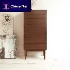 Contemporary chiffonier WING LUXoakwalnutbrown