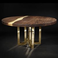 Contemporary dining table IL PEZZO 6oaksolid woodash