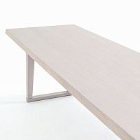 Contemporary dining table EVEwoodenrectangularextending