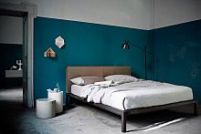 Double bed CARNABYcontemporaryupholsteredwith upholstered headboard