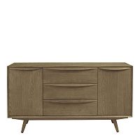 Scandinavian design sideboard MELINAoakwith shelfwith drawers