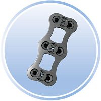 Cervical compression plate 3Alockingmetallic