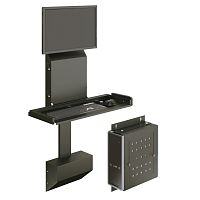 Wall-mounted desk ELECTROSLIMcontemporarylaminateheight-adjustable