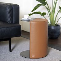 Contemporary side table DS-5250 Tangometalleathermetal base