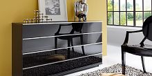 Contemporary chest of drawers LOFT glassnot specifiedblack