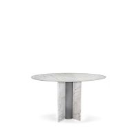 Contemporary dining table PARIS ESTREMOZ MARBLEmarblepolished stainless steel basemarble base