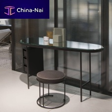 Contemporary dressing table PEBBLEmetalleathermarble