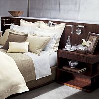 Contemporary bedside table MODERN HOLLYWOODwalnutwood veneeralder