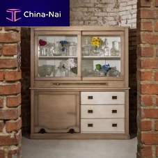 Traditional china cabinet HORLOGERwoodenglass