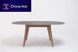 Contemporary table MIKADObirchplywoodbeech base