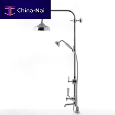 Wall-mounted shower set recessed walltraditionalwith hand shower