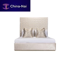 Double bed LUST contemporaryupholsteredwith upholstered headboard