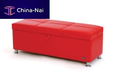 Contemporary chest BOX leather