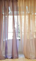 Plain sheer curtain fabric SUSPIRIA polyestersilk
