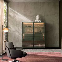 Contemporary china cabinet HORIZONSwoodenglass