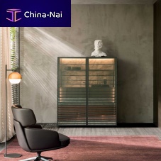 Contemporary china cabinet HORIZONSwoodenglass