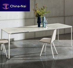 Contemporary dining table SLIMwoodentempered glasslacquered glass