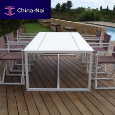 Contemporary dining table WEST COASTaluminumrectangularsquare