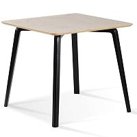Contemporary dining table M1birchbirch basesquare