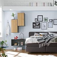 Contemporary bedside table TO GOlacquered woodrectangularwith storage compartment