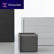 Contemporary bedside table TRAYwengelacquered woodrectangular