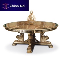 Classic table F181woodenwooden baseround