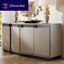 Contemporary sideboard CYRUSoakironwith swing doors
