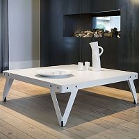 Contemporary coffee table LLOYDpowder-coated steelpowder-coated steel basesquare