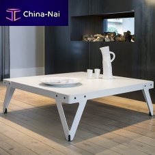 Contemporary coffee table LLOYDpowder-coated steelpowder-coated steel basesquare
