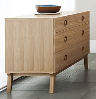 Contemporary chest of drawers VALENTINEoakwalnutsolid wood