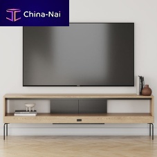 Minimalist design TV cabinet Ehelowboardwith shelvesoak