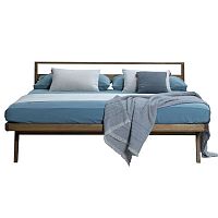 Double bed MATTIAcontemporarywith headboardwooden