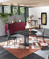 Contemporary table SABINO piano SQUAREceramicmetal baserectangular