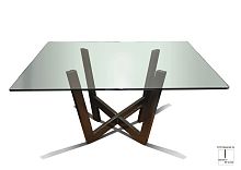 Contemporary table WANIA - squareglasssquare