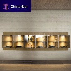 Wall-mounted shelf PASS-WORD EVOLUTIONcontemporaryoakeucalyptus