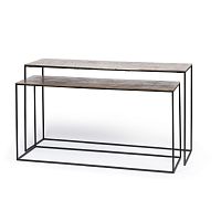 Contemporary console table TH376woodenmetal baserectangular