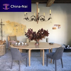 Contemporary table DIANE TABLEoakoak baseoval