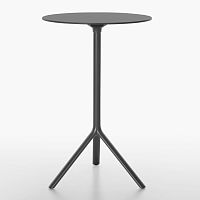 Contemporary high bar table MIURAMDFHPLlacquered aluminum base