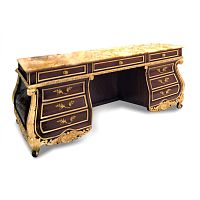 Free-standing desk G404.03classicmarblewith drawer