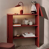 Free-standing bookcase Horsecontemporaryin wood fibercustom